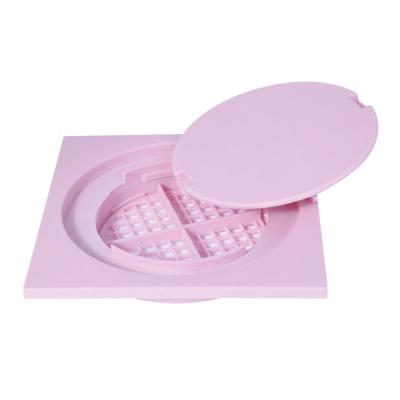 China 3 Zoll 4 Zoll PVC-Bodenleiter mit Fallen Pink 15x15cm Kunststoff Deodorize zu verkaufen