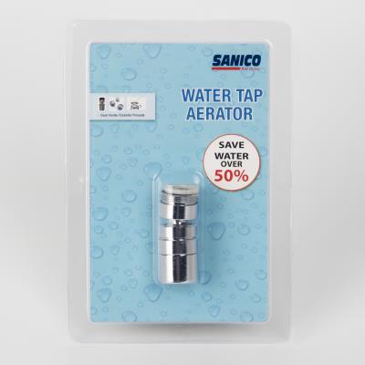 China Modern Faucet Aerator 360 Degree Rotate 2 Way 80-Degree Sprayer Angle Large Water Saving Sink Faucet Aerator for sale