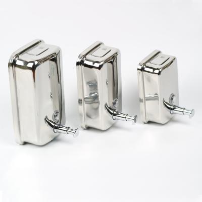 China Modern Wall Mounted 304 Stainless Steel Liquid Hand Soap Dispenser for sale