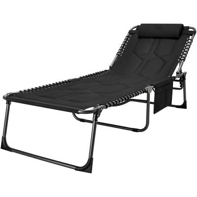 China Cast Aluminum Foldable Oversized Padded Sun Reclining Chair Outdoor Folding Beach Sofas for sale