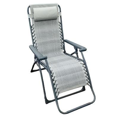 China Foldable Rattan Weightless Patio Chair Adjustable Weaving Outdoor Pool Chairs for sale