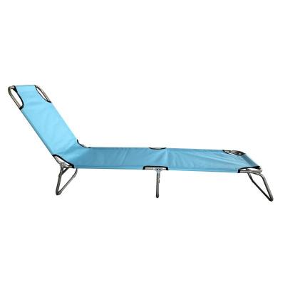 China Folding Collapsible Bed Outdoor Camping Beach Chaise Lounge Chair Recliner Seat Pool Sofas for sale