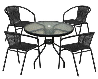 China Wholesale Comfortable Foldable Table Factory Beach Rattan Beach Chair Rattan Table/Wicker Rattan Chairs And Chair Set for sale