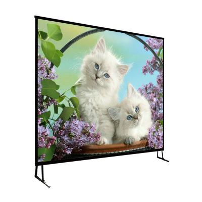 China 200 Inch Savicto Fold Projector Fast Folding Projector Screen Large Case Portable Fast Flight Front Material for sale