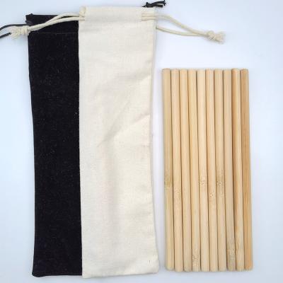 China Minimalist Wholesale Customize LOGO Package Bamboo Straws Biodegradable Reed Rice Straw Natural Eco-Friendly Bamboo for sale