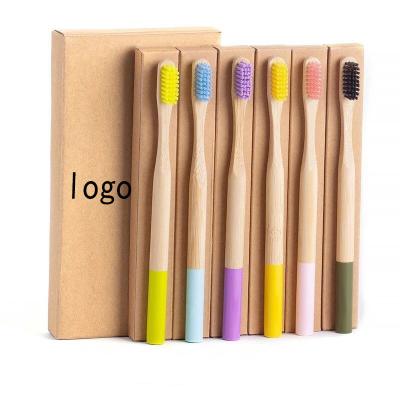 China Factory direct sales support reusable customization more size biodegradable eco-friendly natural bamboo wooden toothbrush for sale