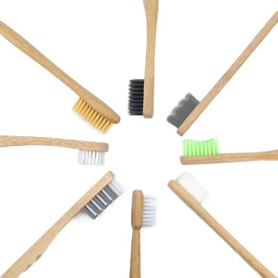 China Factory direct sales reusable custom plus size biodegradable eco-friendly natural bamboo wooden toothbrush for sale