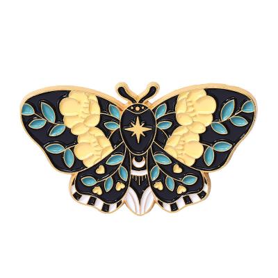 China Wholesale Custom Europe OEM Costume Metal Badge Gold Plated Enamel Promotion Butterfly Lapel Hard Pins for sale