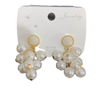 China NEW Luxury Casual/Sporty Fashion Designer Pearl Earrings Statement Earrings for sale