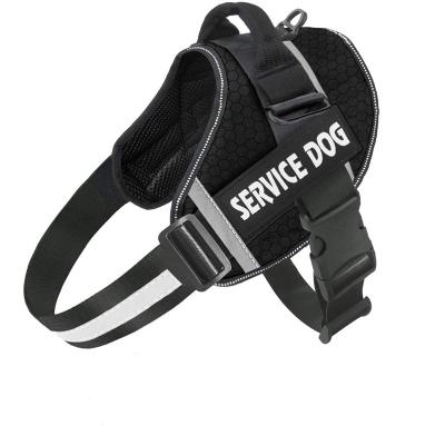 China Hot Sale Reflective Heavy Duty Nylon Adjustable Comfortable Amazon Dog Vest Harness for sale