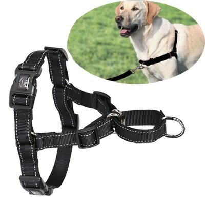 China New Fashion Quick Release Strap Pet Nylon Adjustable Halter Vest Reflective Martingale No Pull Dog Harness for sale