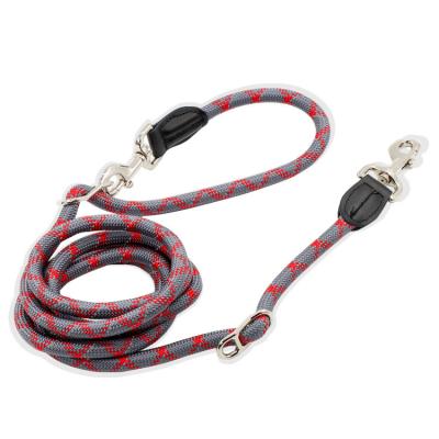 China Thoughtful Pet Training Hands Free Rope Thoughtful Double Head Adjustable Large Dog Running Nylon Leash for sale