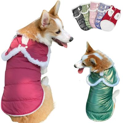 China Amazon Sustainable Hot Selling Winter Clothes Waterproof Puppy Warm Pet Cape Soft Padded Coat Dog Coat for sale