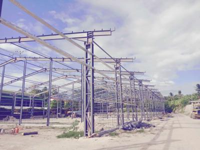 China Großer landwirtschaftlicher Stahlrahmen-Bauernhof verschüttet Geflügel-Haus-Hühnerstall-Speicher-Scheune zu verkaufen