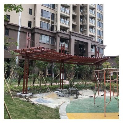 China Outdoor Garden Landscape Steel Structure Flower Shed Metal Garden Frame for sale