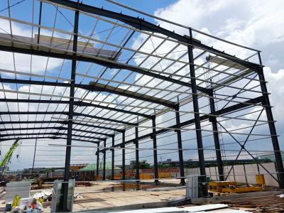 China Stable H Steel Structure Industrial Metal Frame Workshop Construction Fast For Subway Workshop for sale