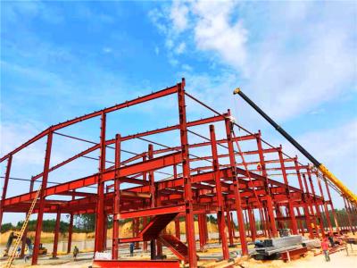 China Portal Frame Warehouse Prefabricated Building Structures Building Warehouses For Agriculture Te koop