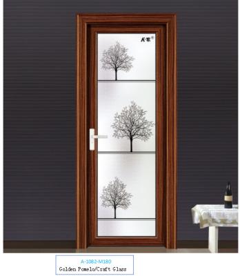 China Bathroom aluminum alloy swing door, a variety of patterns to choose from and customize zu verkaufen