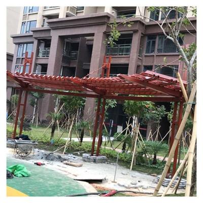 China Estructura de acero cobertizo de jardín red personalizada galería de pasillo exterior anticorrosión en venta