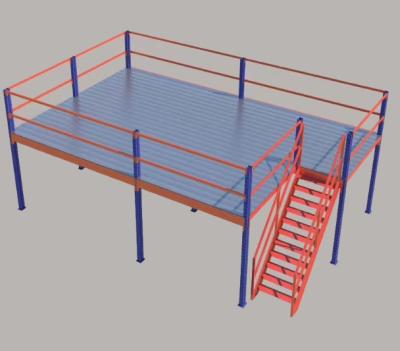 Китай Galvanized H-shaped steel structure addition platform display platform продается