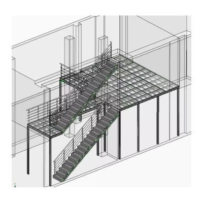 Cina Steel Structure Mezzanine Floor Warehouse Indoor Steel Platform Mezzanine For Warehouse in vendita