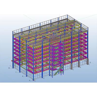 China Steel Structure Warehouse with Cement/Steel Sheet Floor and C/Z Section Purlin for sale