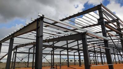 China Tanzania Light Steel Structure Warehouse Warehouse Steel Structure Office With Single Steel Sheet for sale