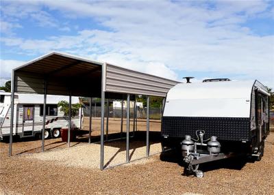 Chine Garage moderne de structure métallique de H, garages en acier résidentiels adaptés aux besoins du client à vendre