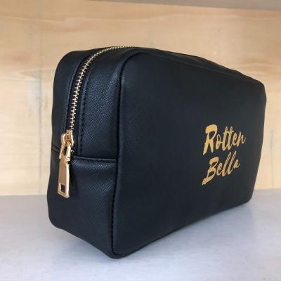 China Woman Fashion Cosmetic Bag Customized Full Color Sales Cosmetic Bag Colorful Saffiano PU Leather for sale