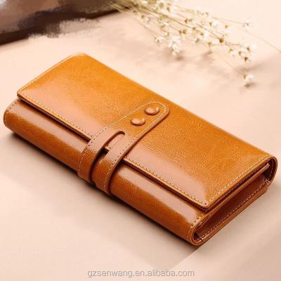 China Leisure Flat Leather Long Wallet Genuine Wallet for sale