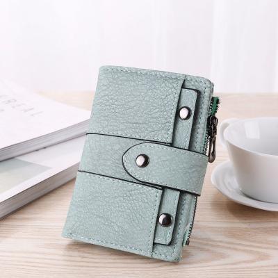 China Waterproof Women Fashion Wallet Coin Purse Short Card Holders Handbag for sale