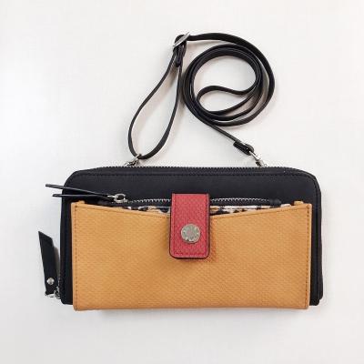 China Waterproof luxury bag logo customized luxury PU travel wallet lady pocket leather bag for sale