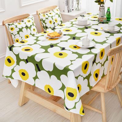 China Large Flower Printing Tablecloth Waterproof Table Cloth Wholesale for sale