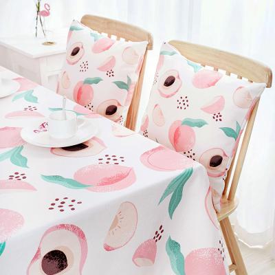 China Banquet Waterproof Nordic Tablecloth Birthday Party Fruit Canvas Decoration Wedding Square Cloth Table Cloth for sale