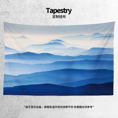 China Simple Creative Modern Landscape Decoration Background Cloth Bedroom Living Room Dormitory Wall Hanging Cloth Wall Cloth Tapestry for sale