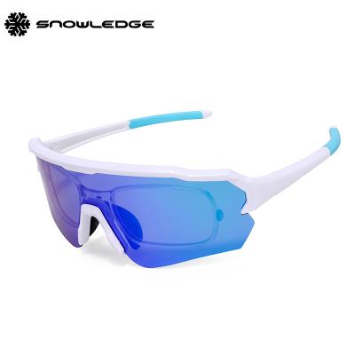 China Cycling/Skiing/Climbing/Fishing Snowledge 510 Polarized Photochromic Custom Eyewear Sports Sunglasses Road Bike Cycling Anti UV Lenses for sale