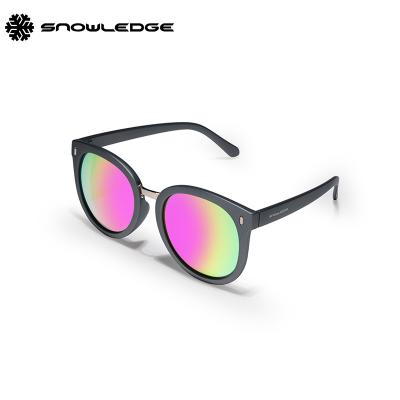 China Fashion Snowledge Sunglasses 509 Round Sunglasses Polarized UV400 Protection Surrounded Sunglasses Women for sale