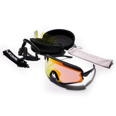 China Magnetic Frame Sweat Band Snowledge 500 Polarized Sports Sunglasses Bike Goggles UV Mtb Lenses Cycling Sports Glasses for sale