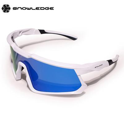 China Full& Half Frame / Quick Exchange Glass Snowledge Polarized Sports Sunglasses With 5 Glasses 100% Interchangeable UV Protection OEM Custom Fishing Working Cycling Glasses for sale