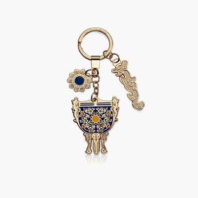 China Custom personalized zinc alloy soft hard enamel iron metal keychains decoration china manufacturers key chain for sale