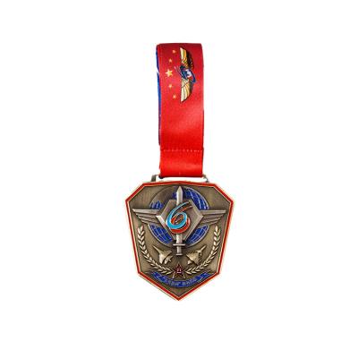 China Factory Direct Sales 3d Zinc Alloy Medal Metal Factory Logo Design Award Medal for sale