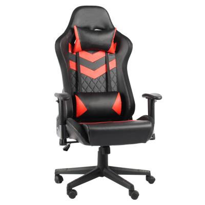 China USB Adjustable Colorful Lights Gaming Chair Leather Computer Chair (Height) for sale