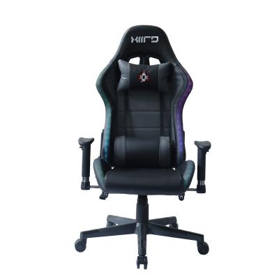 China New Arrival Adjustable RGB Gaming Chair LED Light Gaming Chair (Height) Racing Office Chair for sale