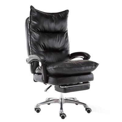 China Hot Sale Swivel Adjustable Cheap Price Black (Height) Executive Office Leather Reclining Chair for sale