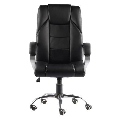 China Hot Sale Adjustable Swivel Office Chair Black Office Leather Executive Chair (Height) for sale