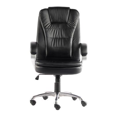 China Hot Sale Adjustable Swivel Office Chair Black Office Leather Executive Chair (Height) for sale