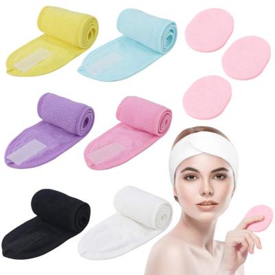 China Solid Color Friendly Material Towel Sports Headband Running Hair Band For Women Make Up for sale