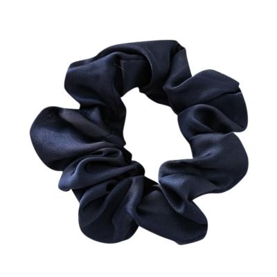 China Cuerda de pelo1PC Satin Material Solid Color Scrunchies Elastic Friendly Silk Hair Bands New Women Girls Hair Accessories Ponytail Holder Hai for sale