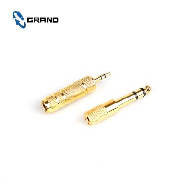 China audio & Video Cable 6.35 To 3.5mm Male Speaker Jack Stereo Plug Connector Audio Plug for sale