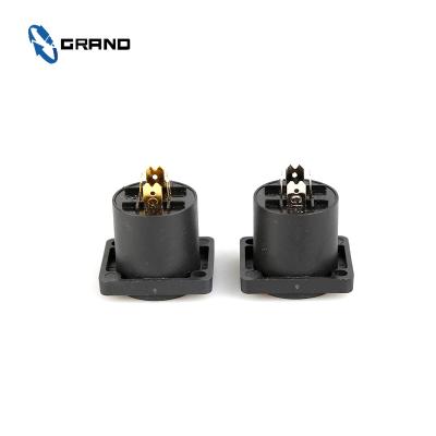 China audio & Video Cable Speaker Speakon Plug Connector 4 Pin Copper Male Connector Wholesale for sale